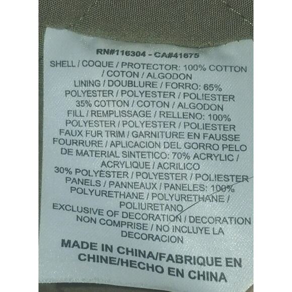 $195 Converse women's XS Olive green military faux fur trim NWT - Picture 4 of 4